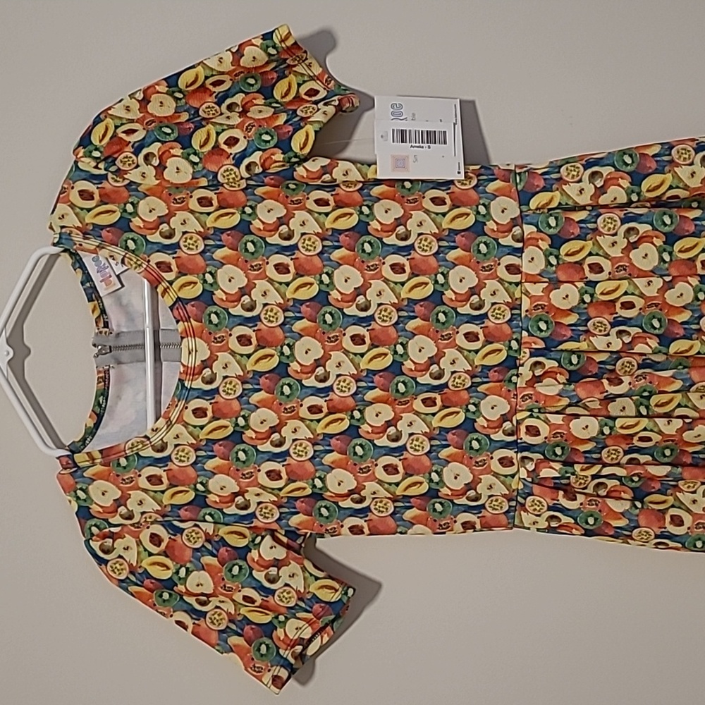 LuLaRoe Fruit Pattern Amelia Dress